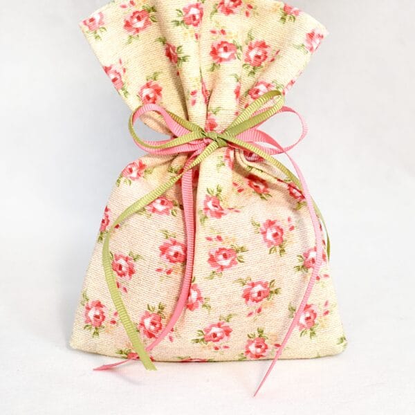 Μπομπονιέρα Υφασμάτινο Πουγκί Floral