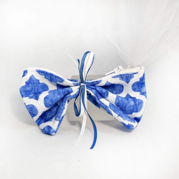 Μπομπονιέρα Υφασμάτινο Πουγκί Summer blue
