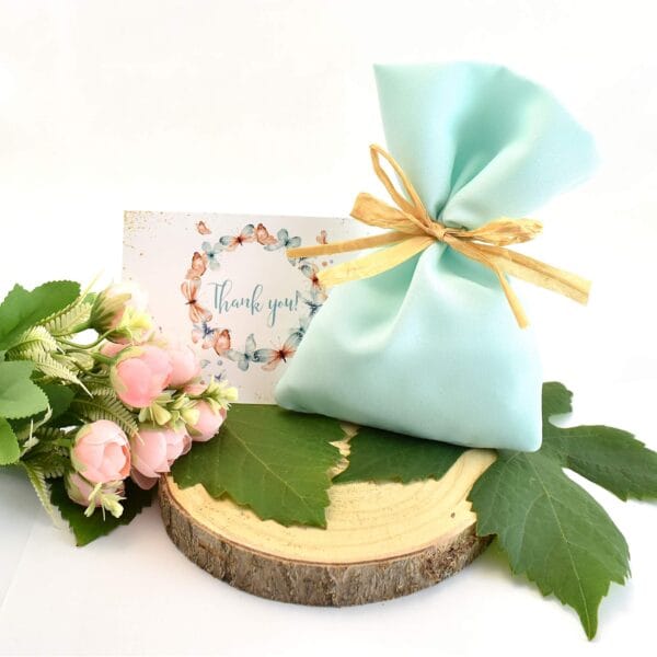 Μπομπονιέρα Υφασμάτινο Πουγκί Iceberg